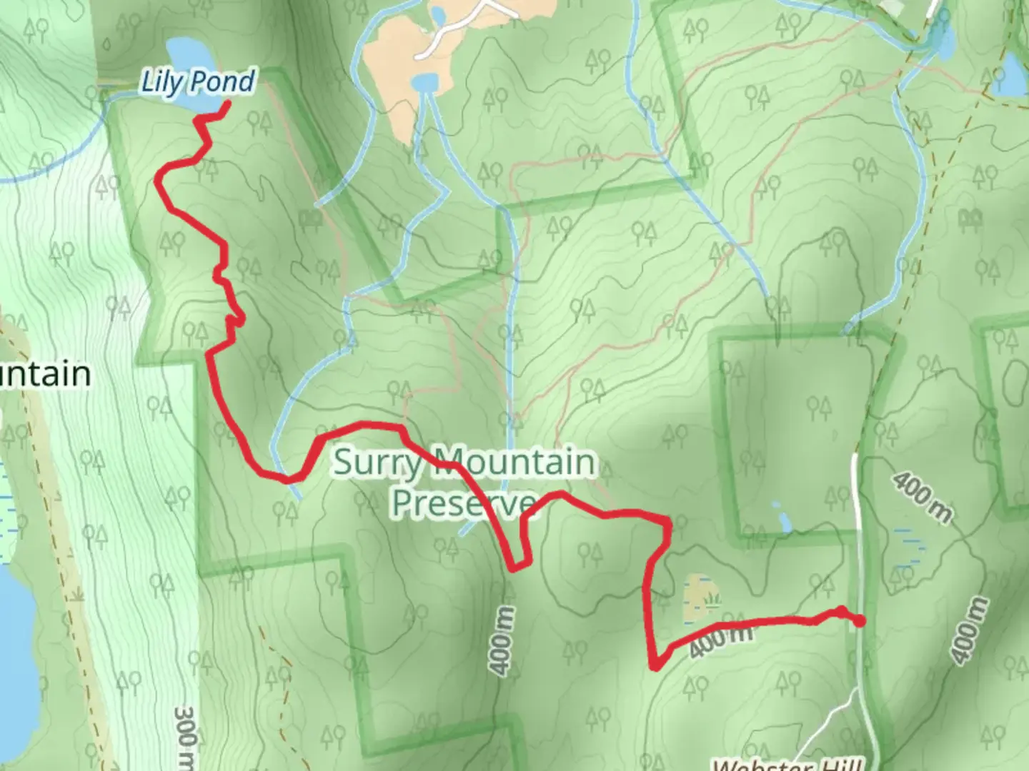 An image depicting the trail Lily Pond Old from Gilsum and its surrounding area.