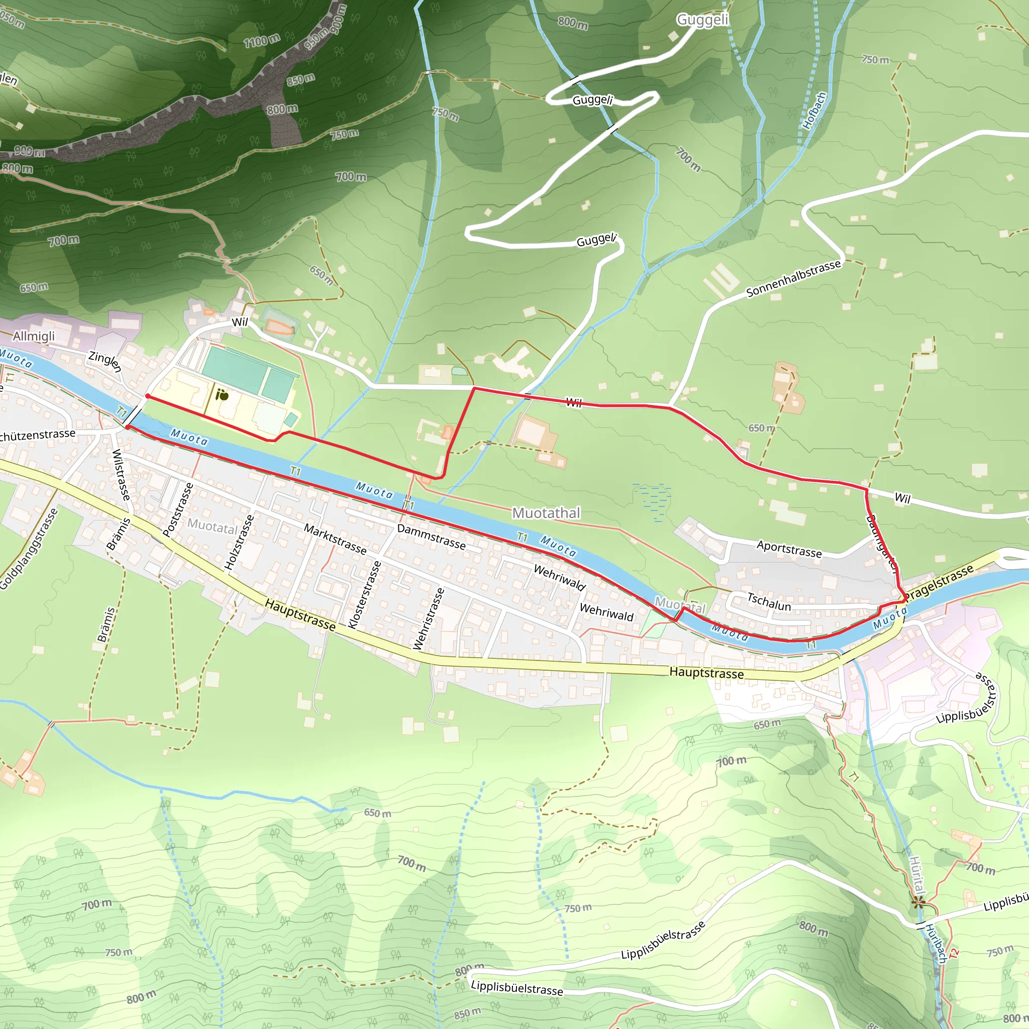 Weatherman Short Walk mobile static map