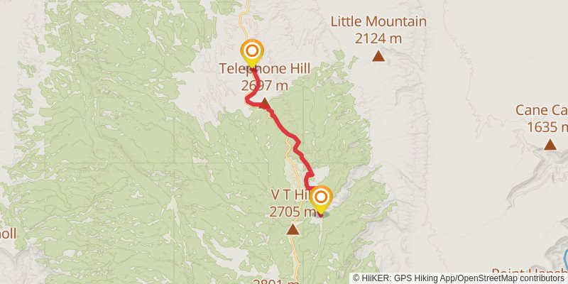Hayduke Trail stage 49 Map
