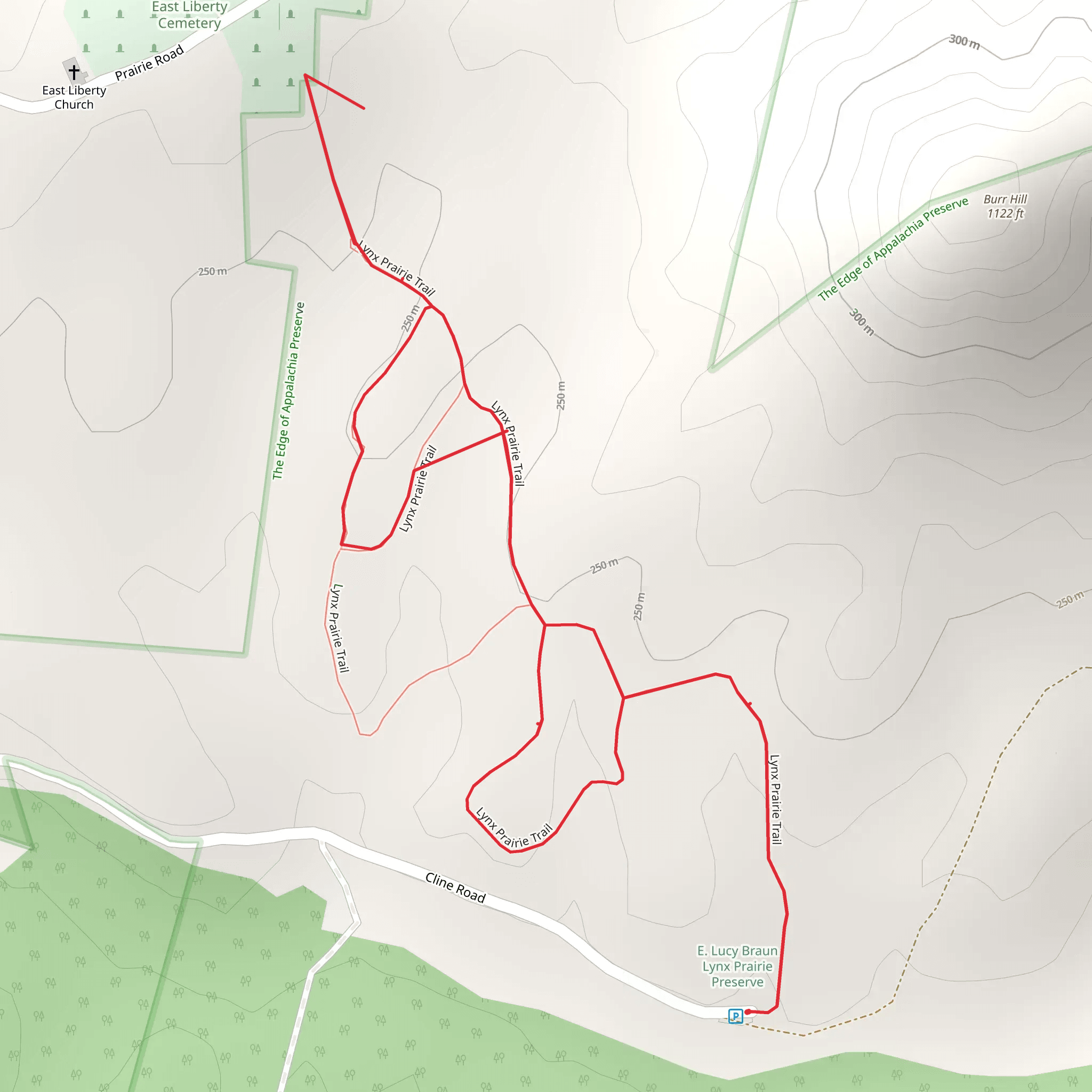 Lynx Prairie Trail Loop mobile static map