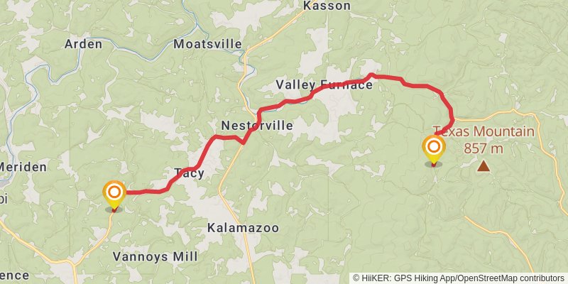 American Discovery Trail North Route stage 35 Map