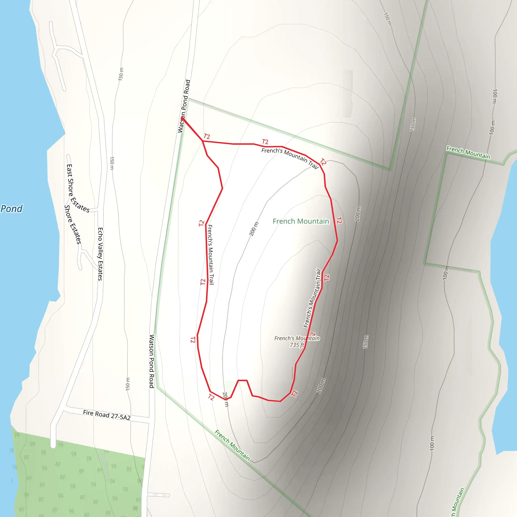 French's Mountain Loop mobile static map