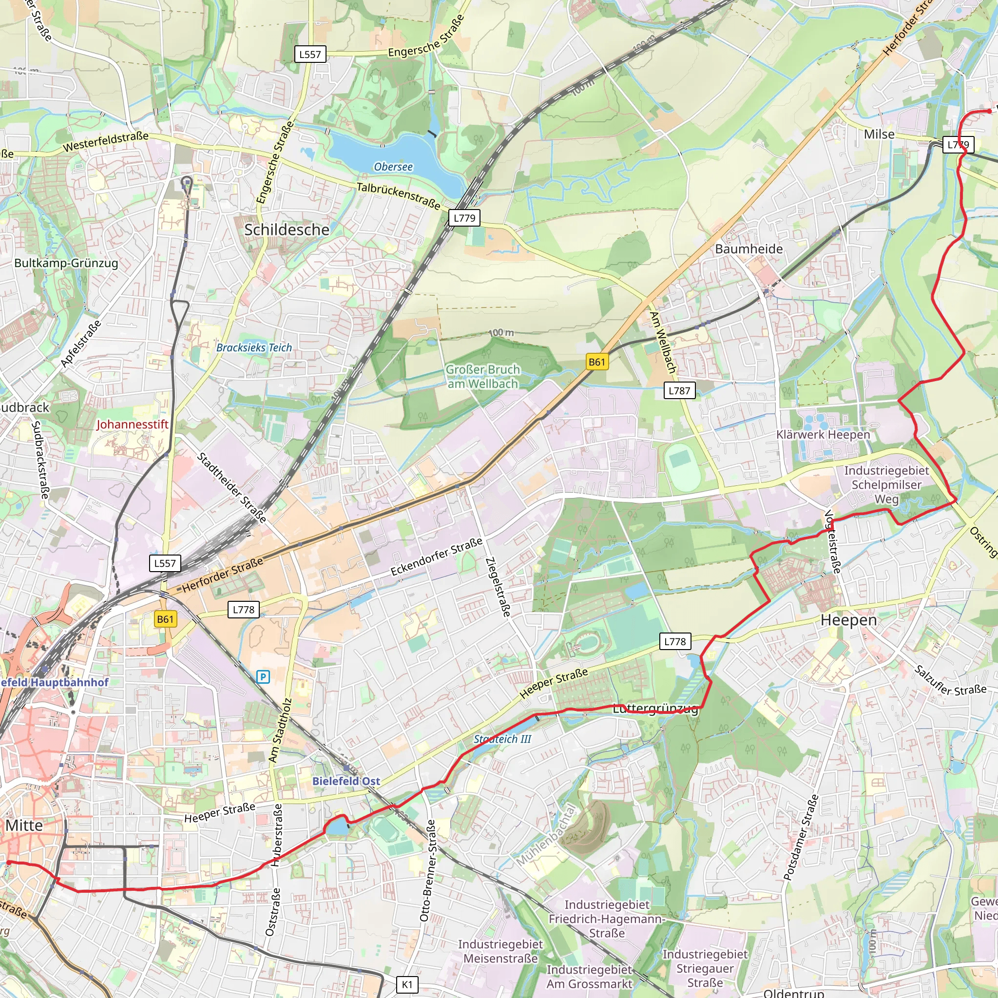 Wesser-Lutter Weg mobile static map