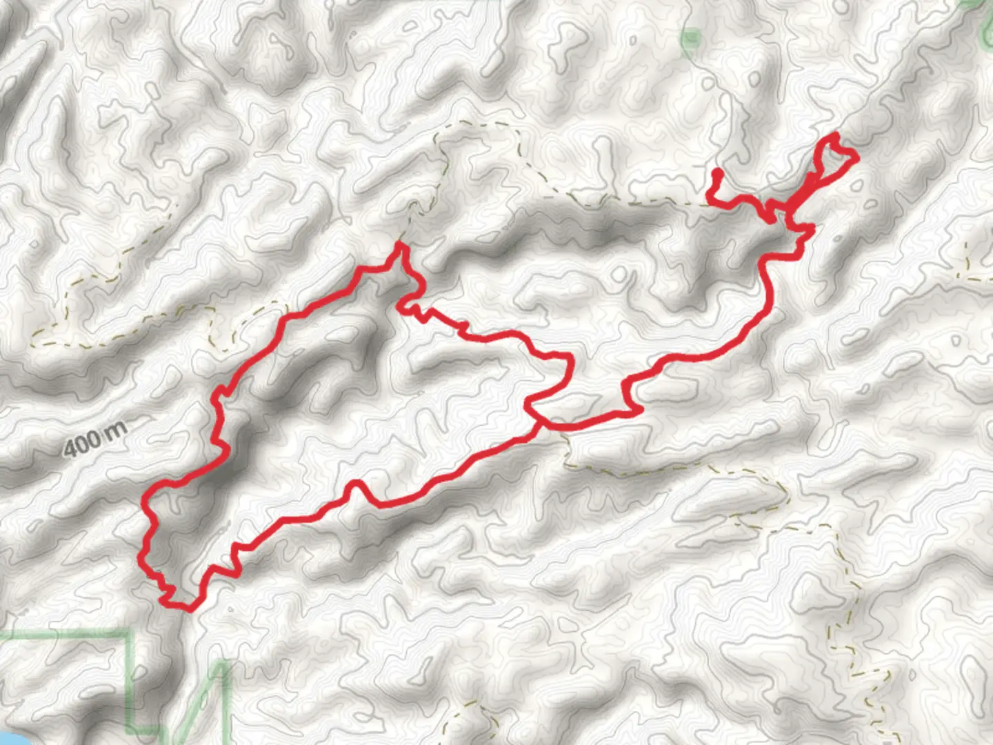 An image depicting the trail Sumac Creek Loop and its surrounding area.