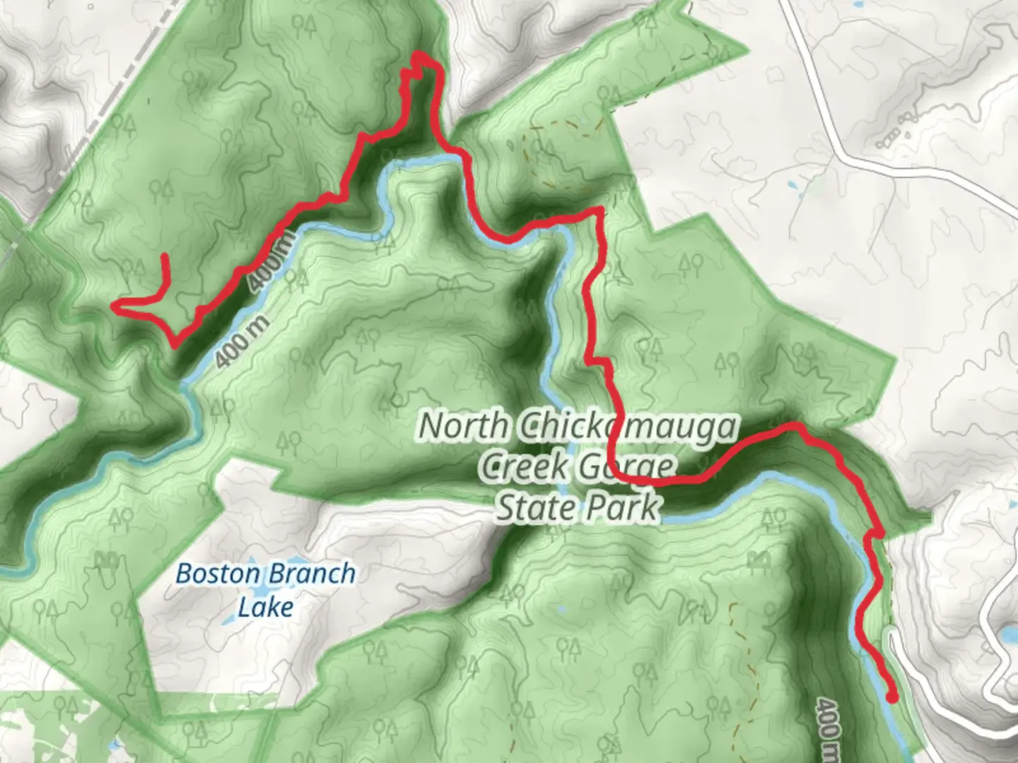An image depicting the trail Cumberland Trail - Cooper Creek and its surrounding area.