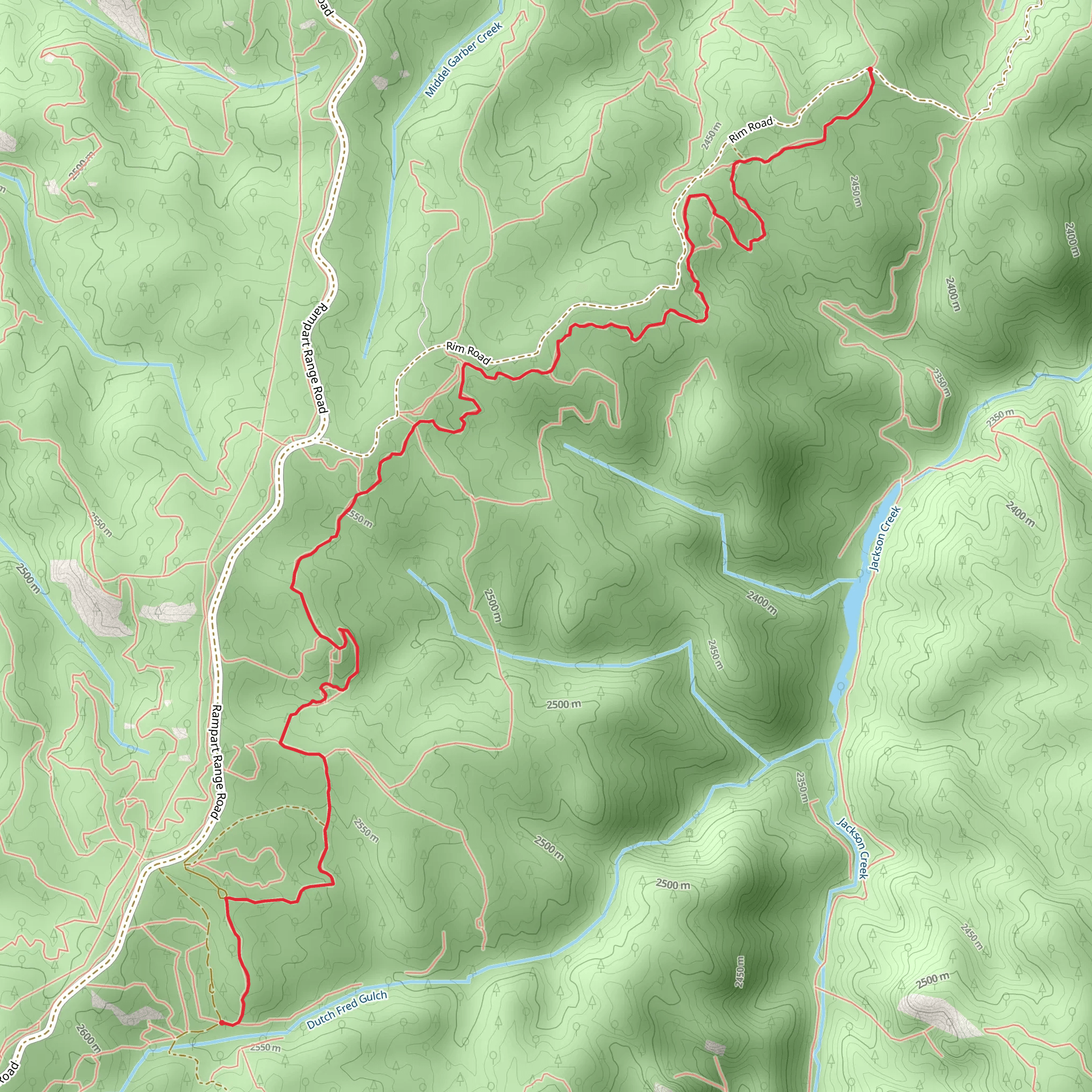 Scottys Trail mobile static map