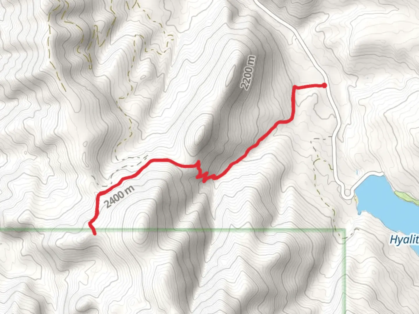 An image depicting the trail History Rock Creek from Hyalite Canyon Road and its surrounding area.