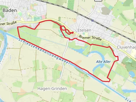 Schlosspark Etelsen and Alte Aller Loop