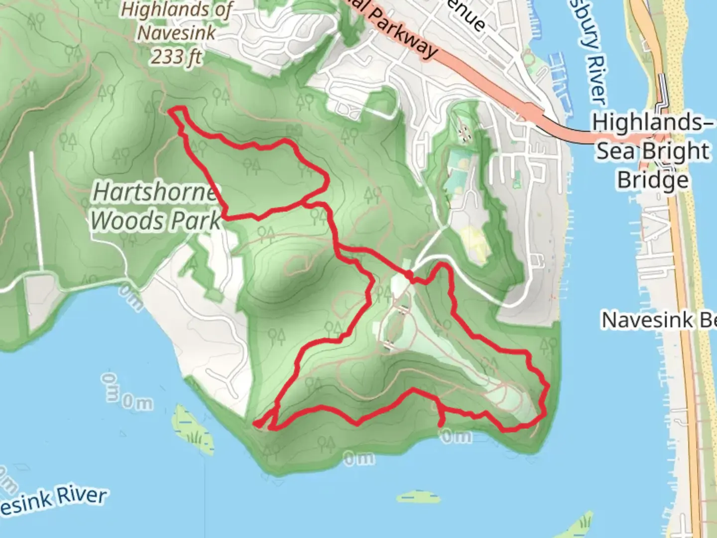 An image depicting the trail Grand Tour and Lower and Upper Rocky Point Loop and its surrounding area.