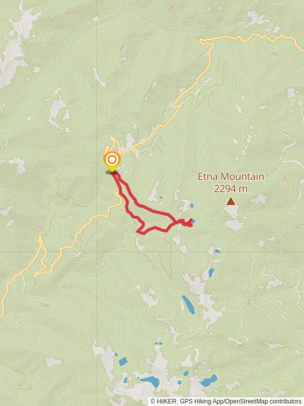 Ruffey Lakes, Pacific Crest Trail and Sawyers Bar Road Loop