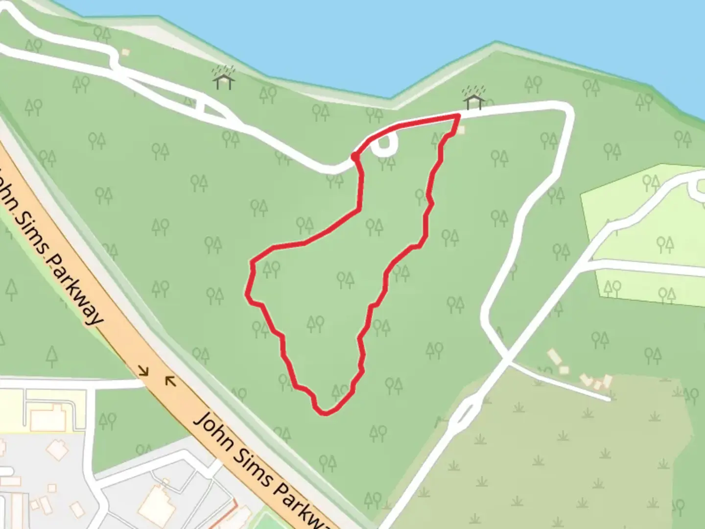 An image depicting the trail Red Cedar Loop Trail and its surrounding area.