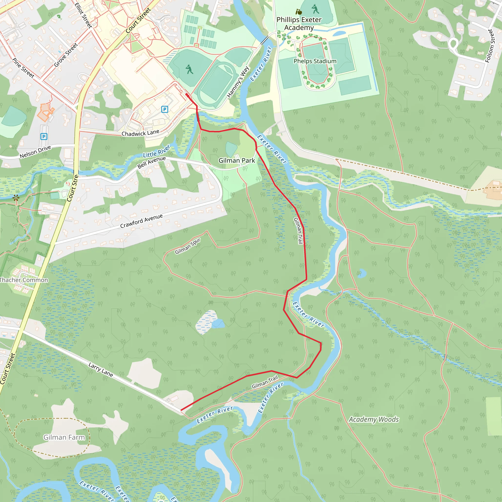 Gilman Trail mobile static map
