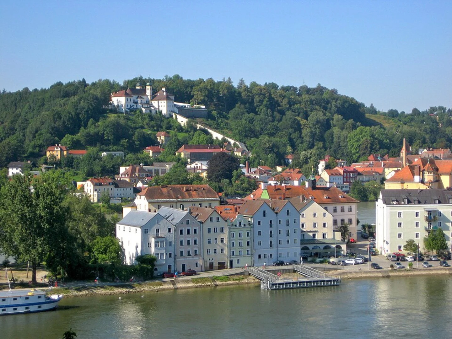 An image depicting the trail Schardenberg - Passau and its surrounding area.