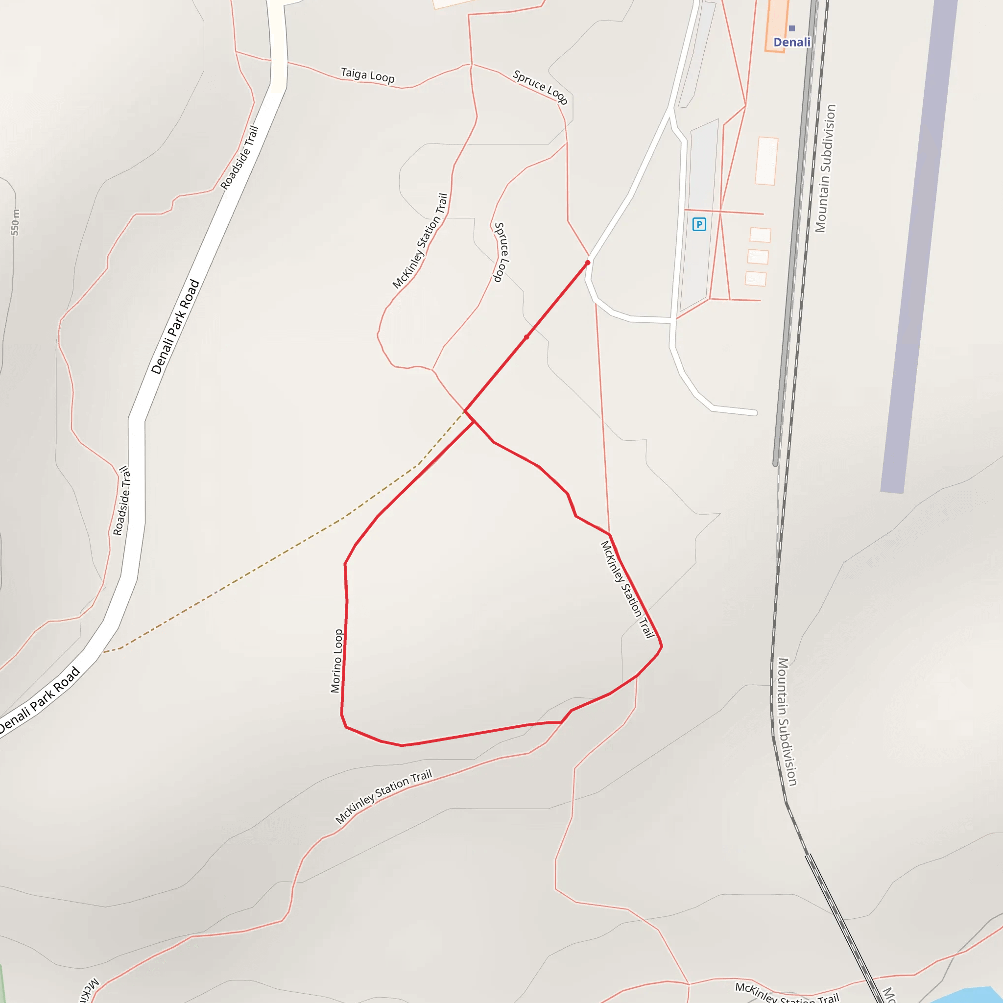 Morino Loop Trail mobile static map
