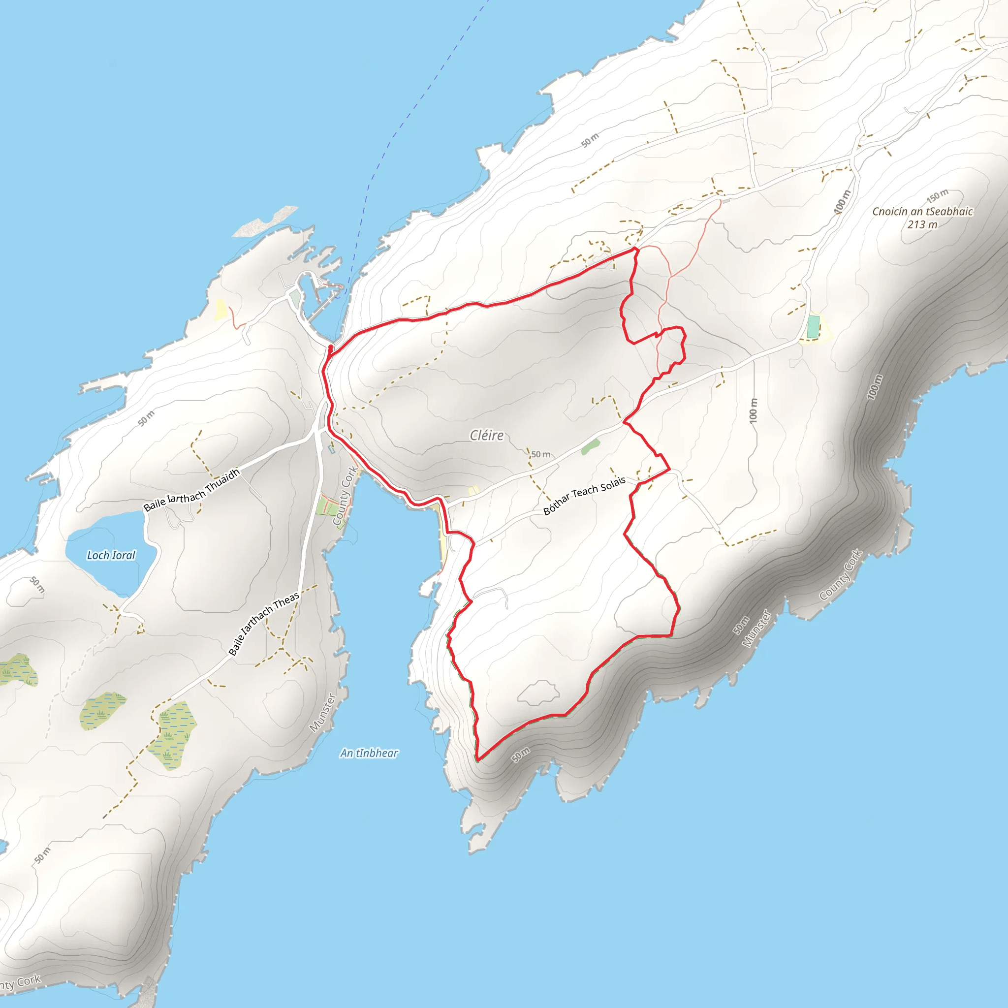Cape Clear - Glen Loop mobile static map
