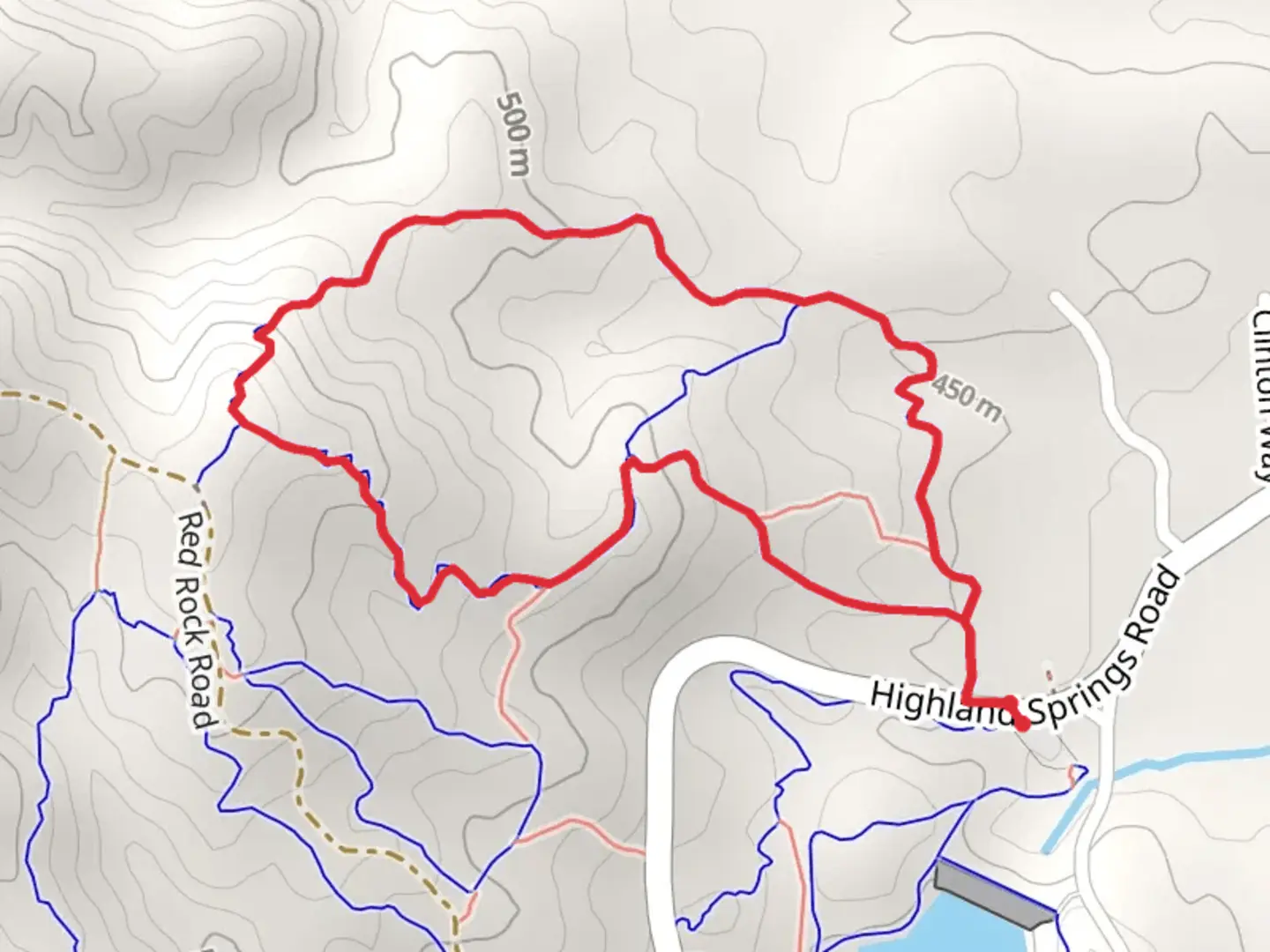 An image depicting the trail Boot Hill Loop and its surrounding area.