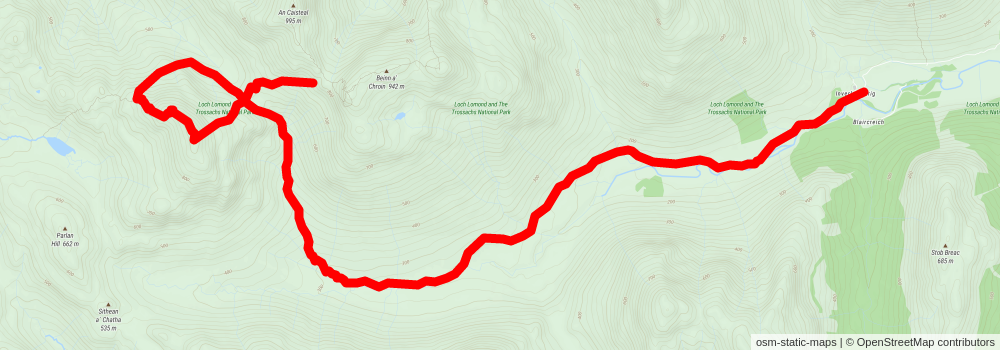 Inverlochlarig - Beinn a'Chroin and Beinn Chabhair stage 2 Map