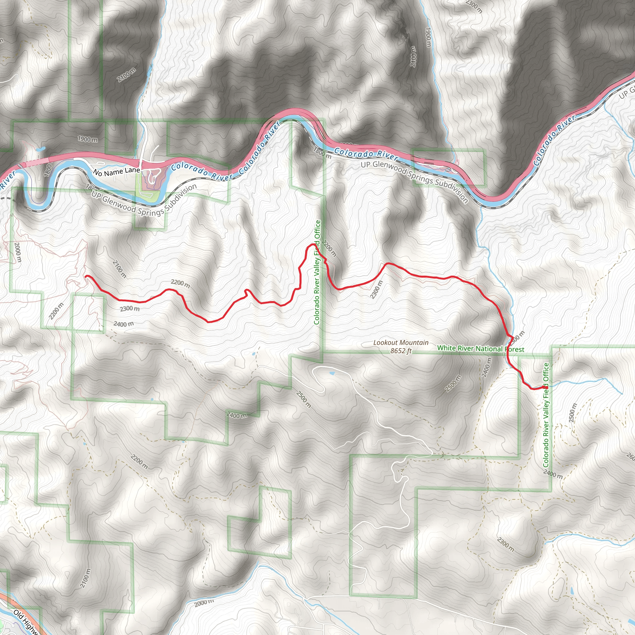 Forest Hollow Trail mobile static map