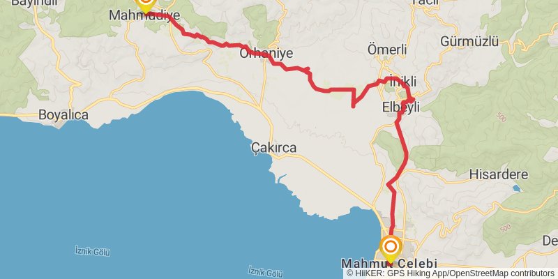 Sufi Trail stage 7 Map