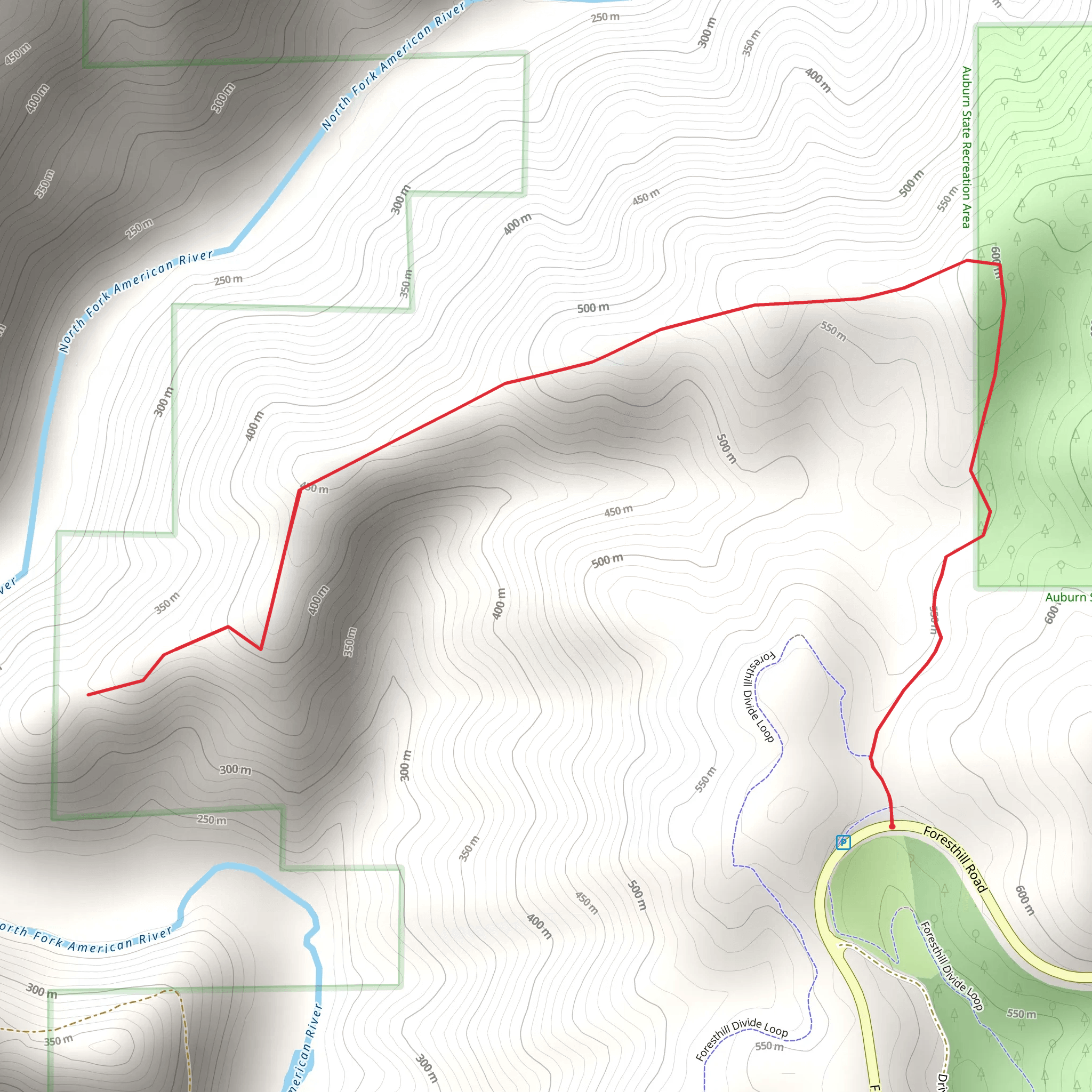 Drivers Flat Out and Back mobile static map