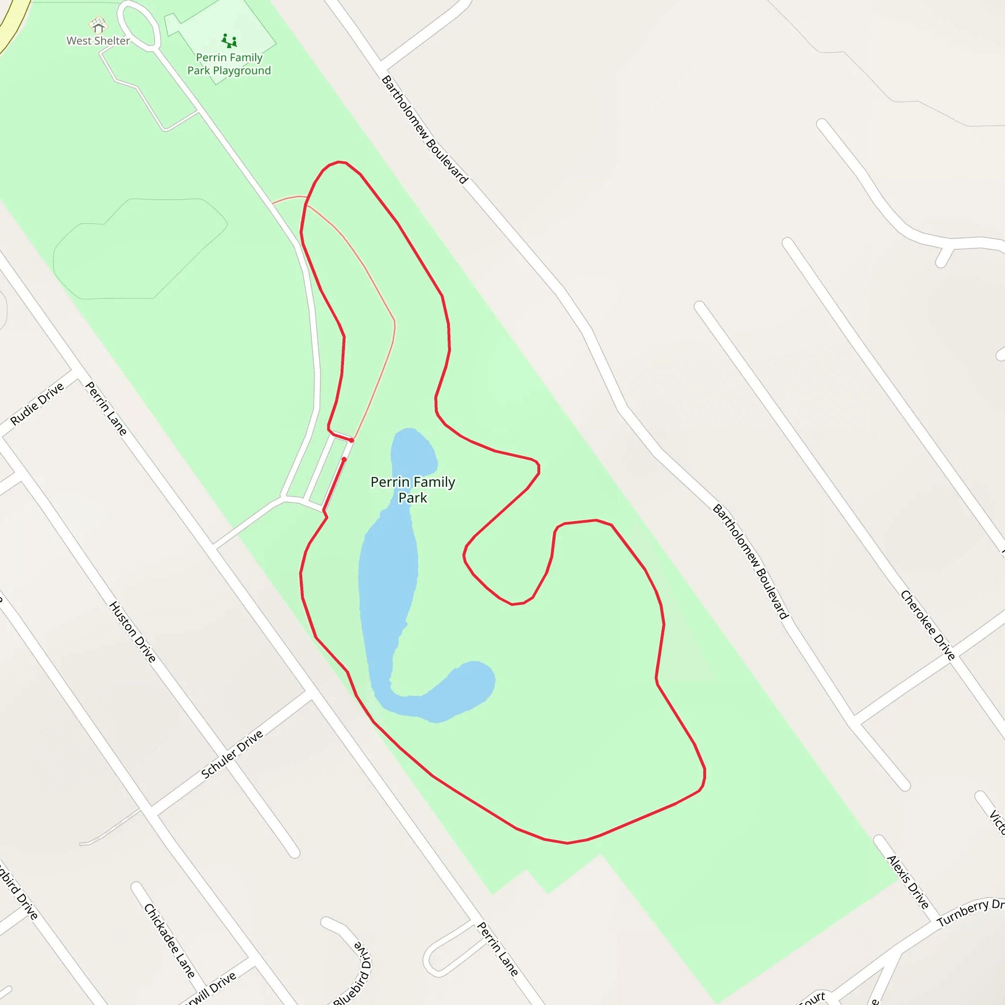 Perrin Family Park Loop mobile static map