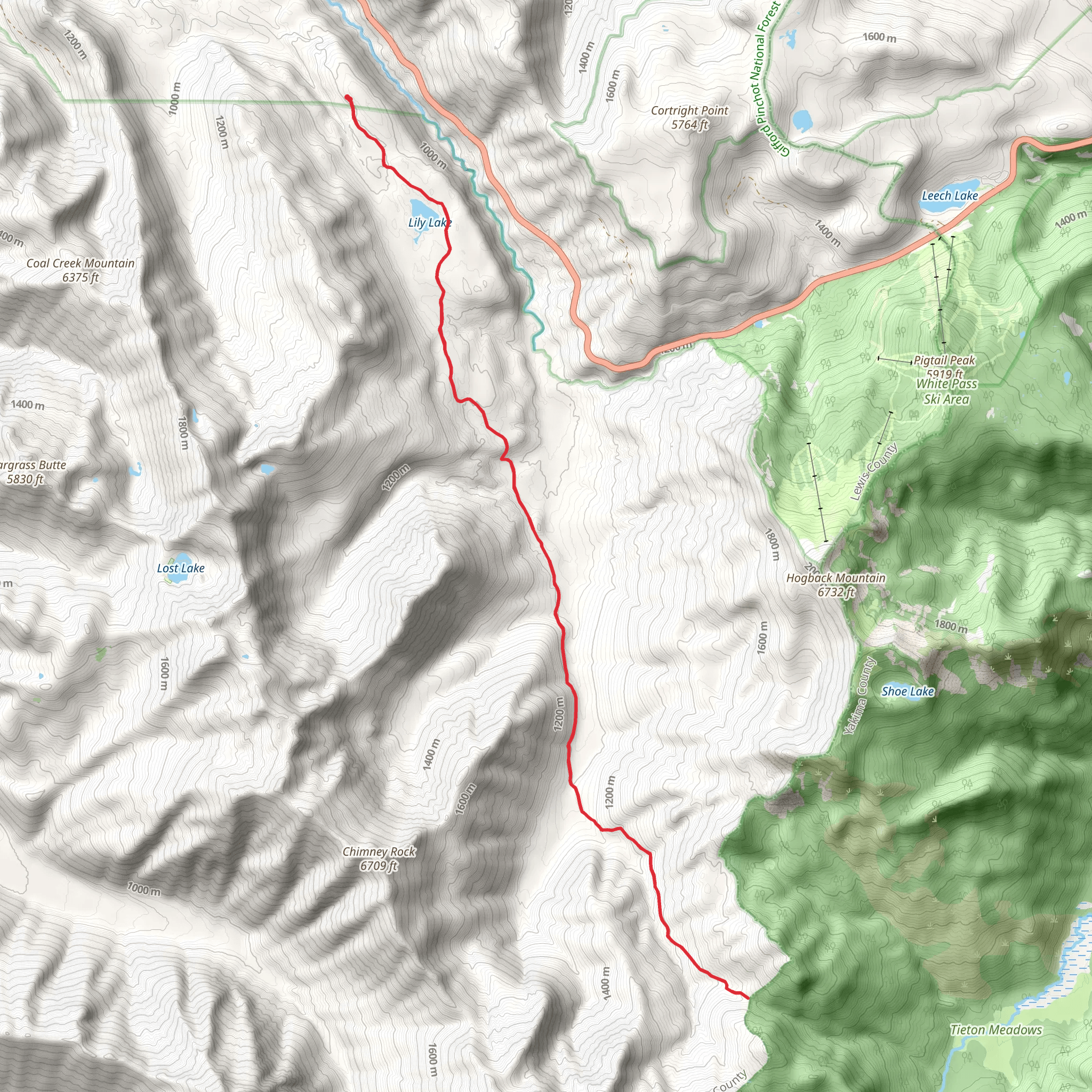 Clear Fork Trail mobile static map