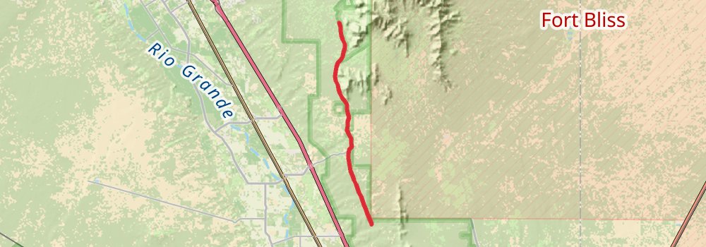 American Perimeter Trail - Southwest Primary stage 75 Map