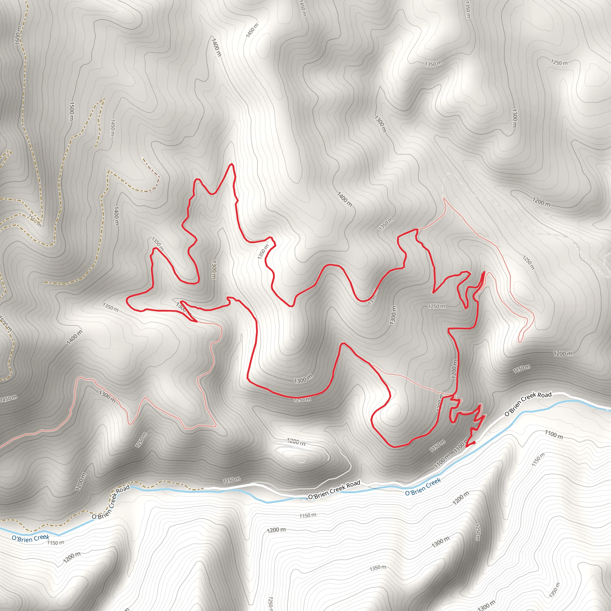O’Brien Creek Loop Trail mobile static map