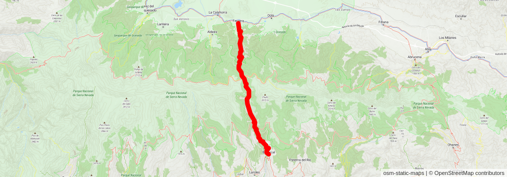 GR 7 - Andalucia stage 24 Map