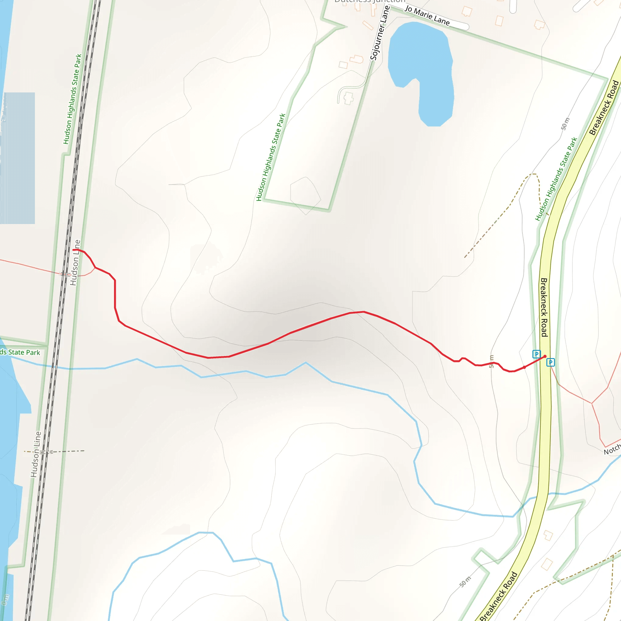 Hudson River Trail mobile static map