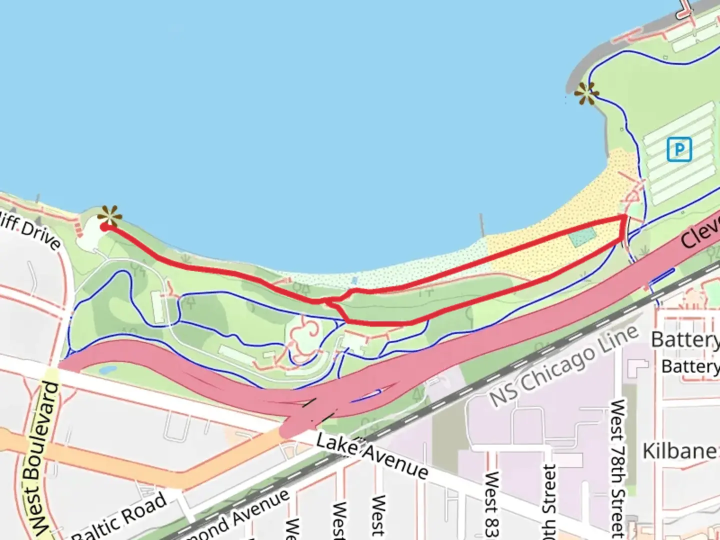 An image depicting the trail Edgewater Loop Trail and its surrounding area.