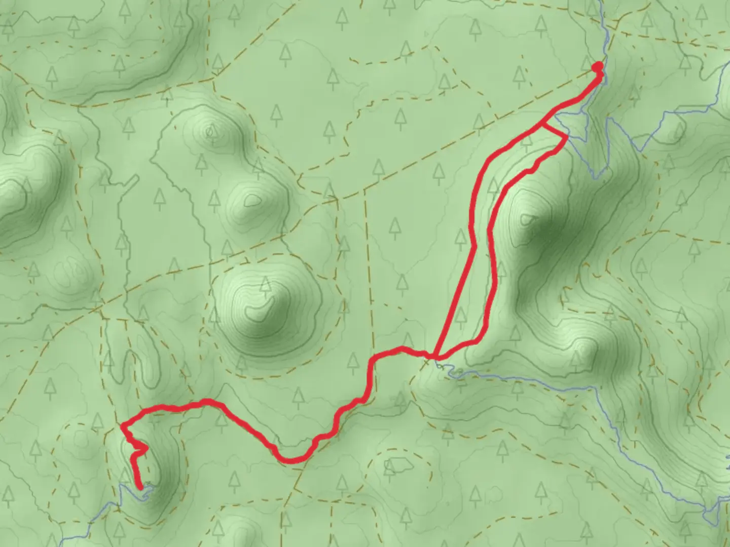 An image depicting the trail Kiwa Butte Trail to Dinah-Moe Humm Loop and its surrounding area.