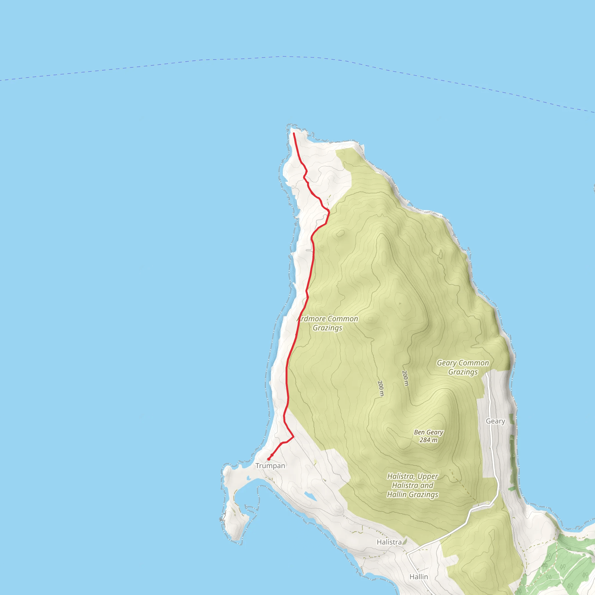 Waternish Point Walk from Trumpan mobile static map