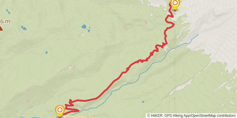 Paradise Park Loop via Paradise Park Trail stage 2 Map