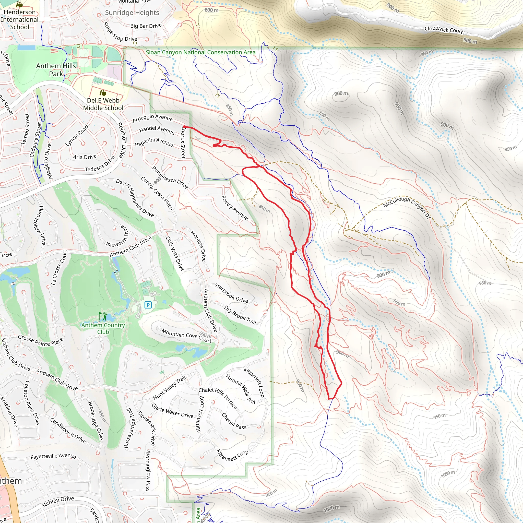 Beagledaddy and Anthem East Trail mobile static map