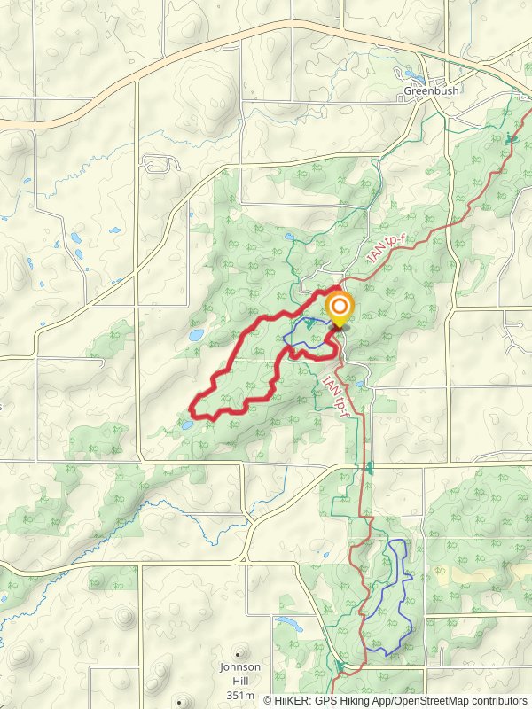 Purple Loop from Kettle Moraine Road
