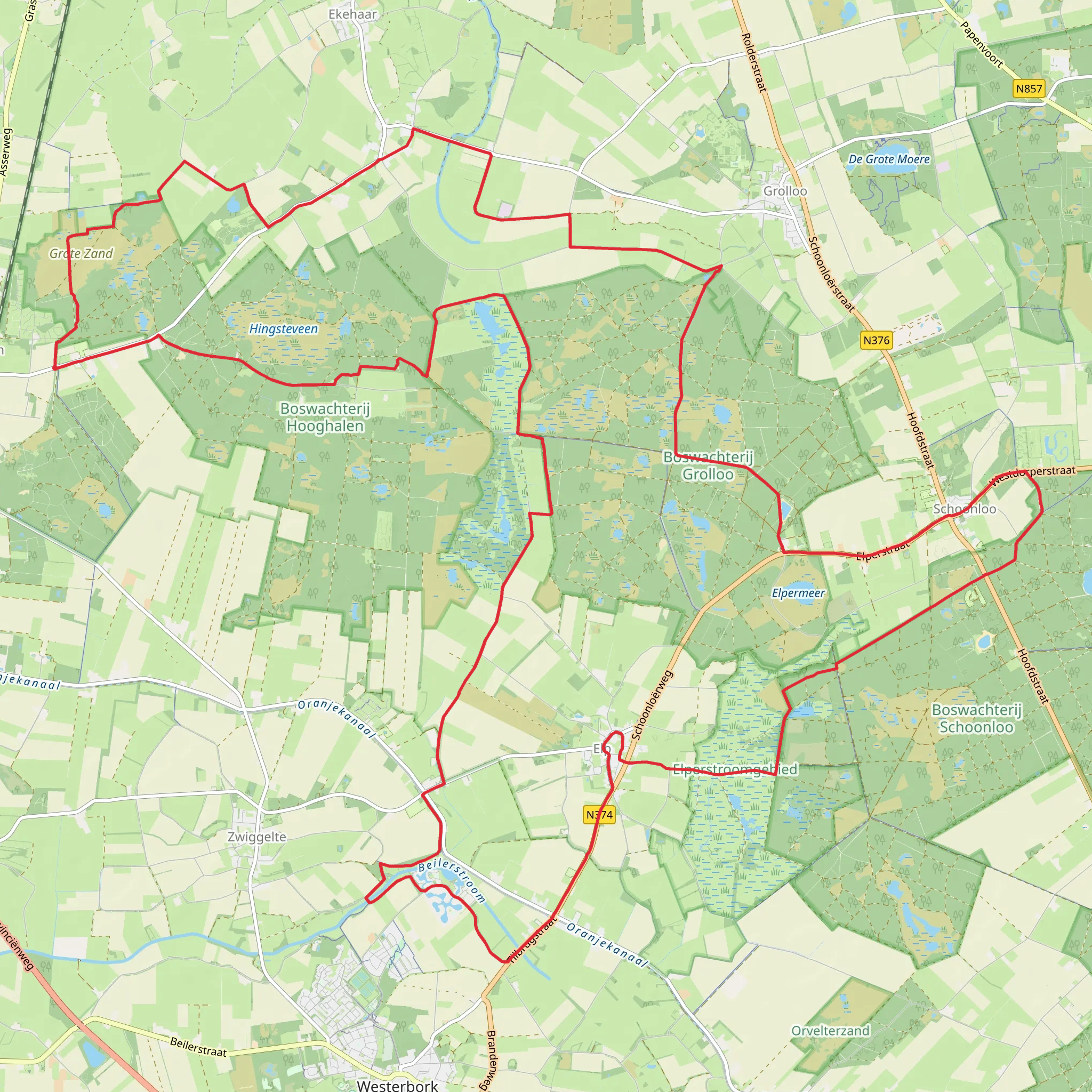 Elperstraat, Elperstraat and Oosthalen Loop mobile static map