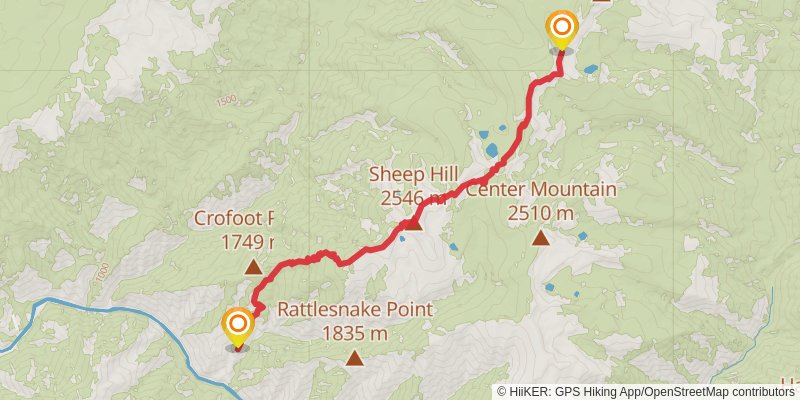 Ultra Pedestrian North Loop stage 43 Map