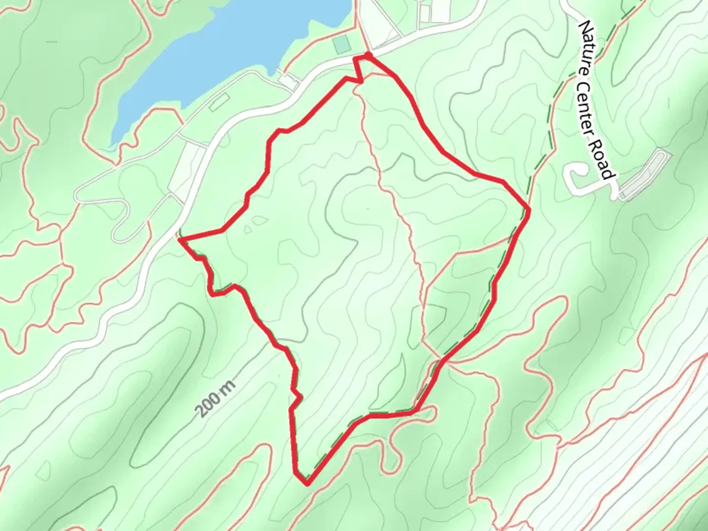 An image depicting the trail Treetop Trail and Foothills Trail Loop and its surrounding area.