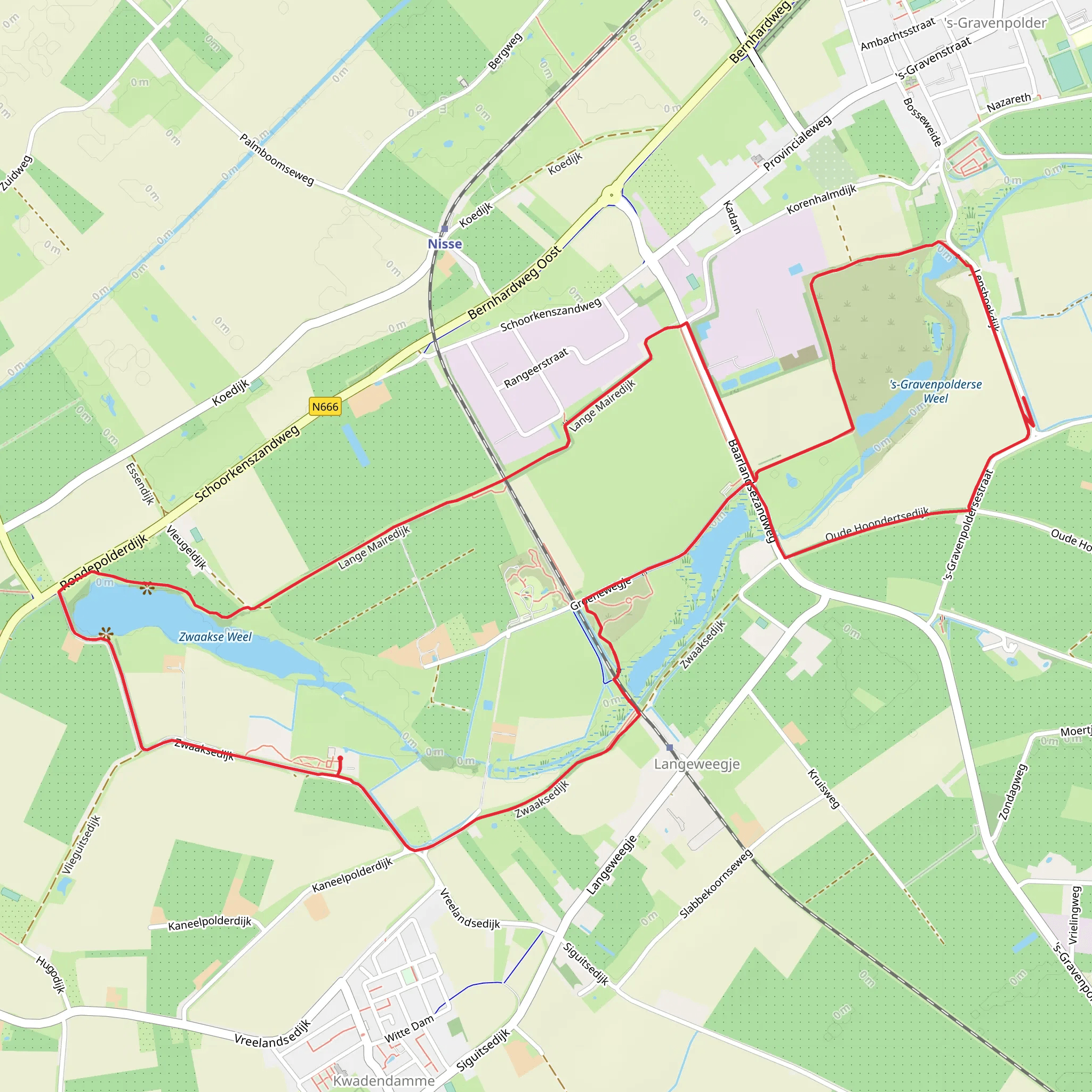 Zwaakse Weel via Grenslandpad mobile static map