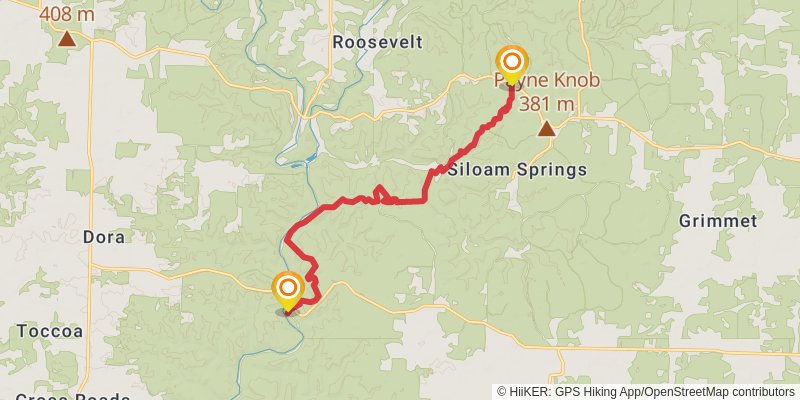 Ridge Runner Trail stage 2 Map