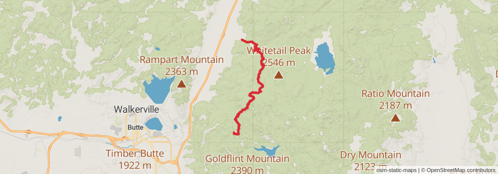 American Perimeter Trail - Rocky Mountains Primary stage 111 Map