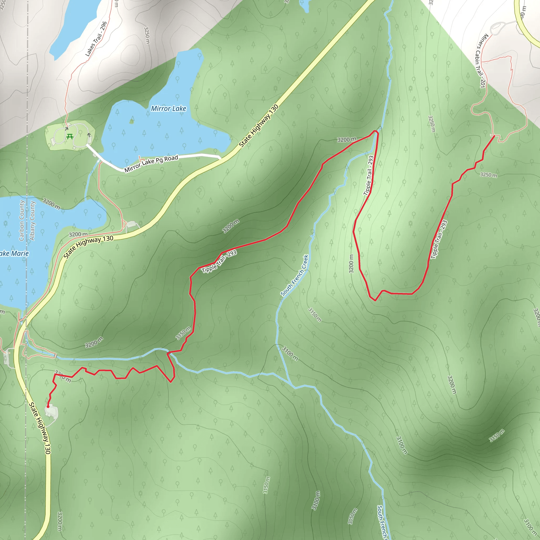 Tipple Trail mobile static map
