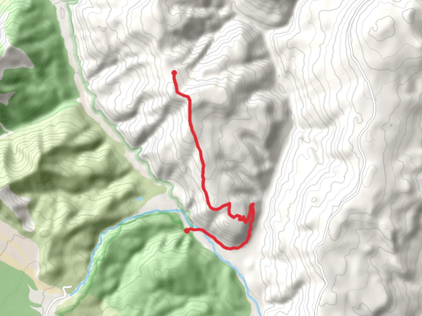 An image depicting the trail Smith Creek Butte Trail and its surrounding area.