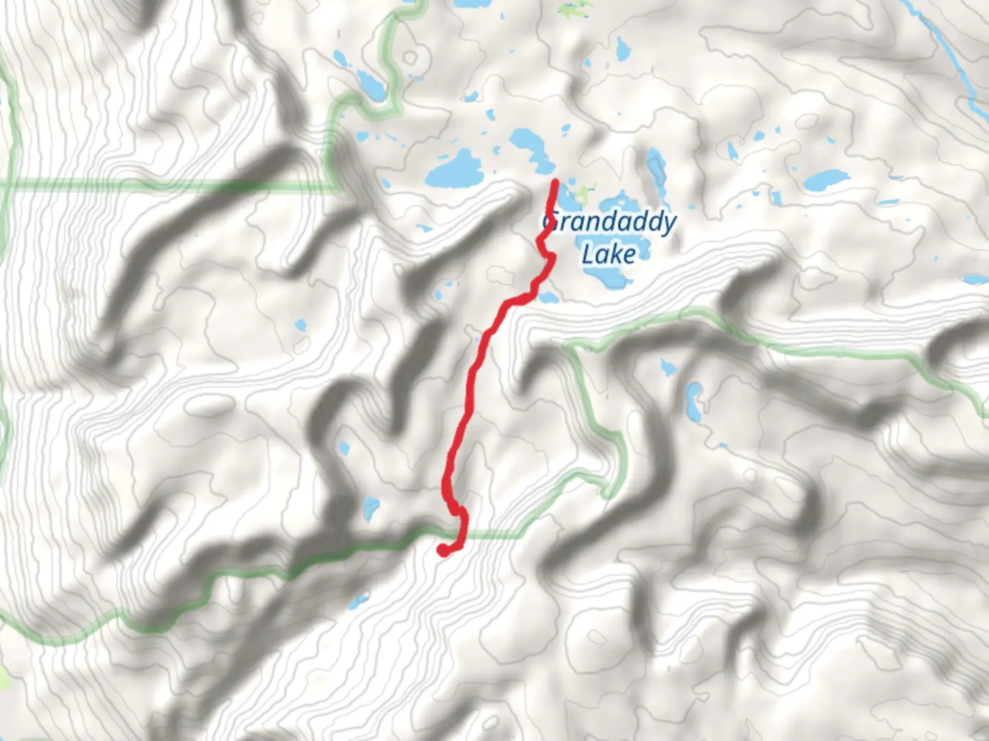 An image depicting the trail Hades-Rocky Sea Pass Trail and its surrounding area.