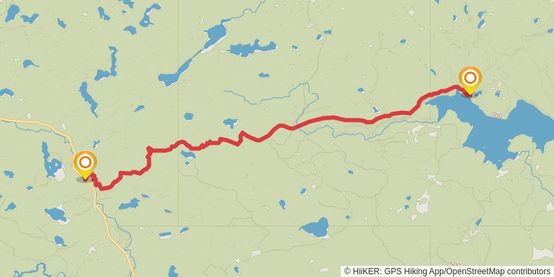 North Country Trail - Michigan Northwest stage 17 Map