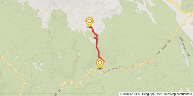 Loowit Trail stage 4 Map