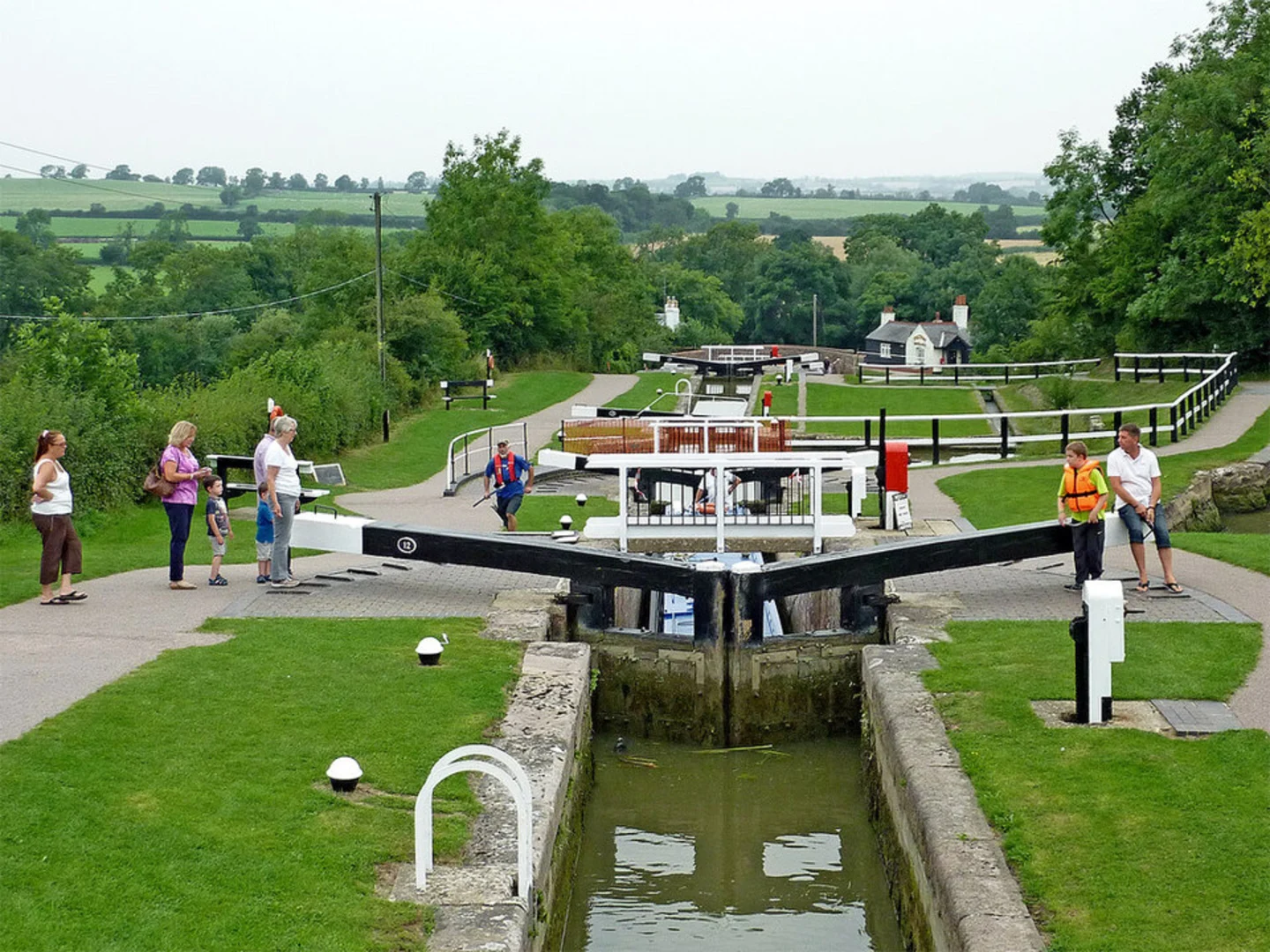 An image depicting the trail Foxton Locks and its surrounding area.