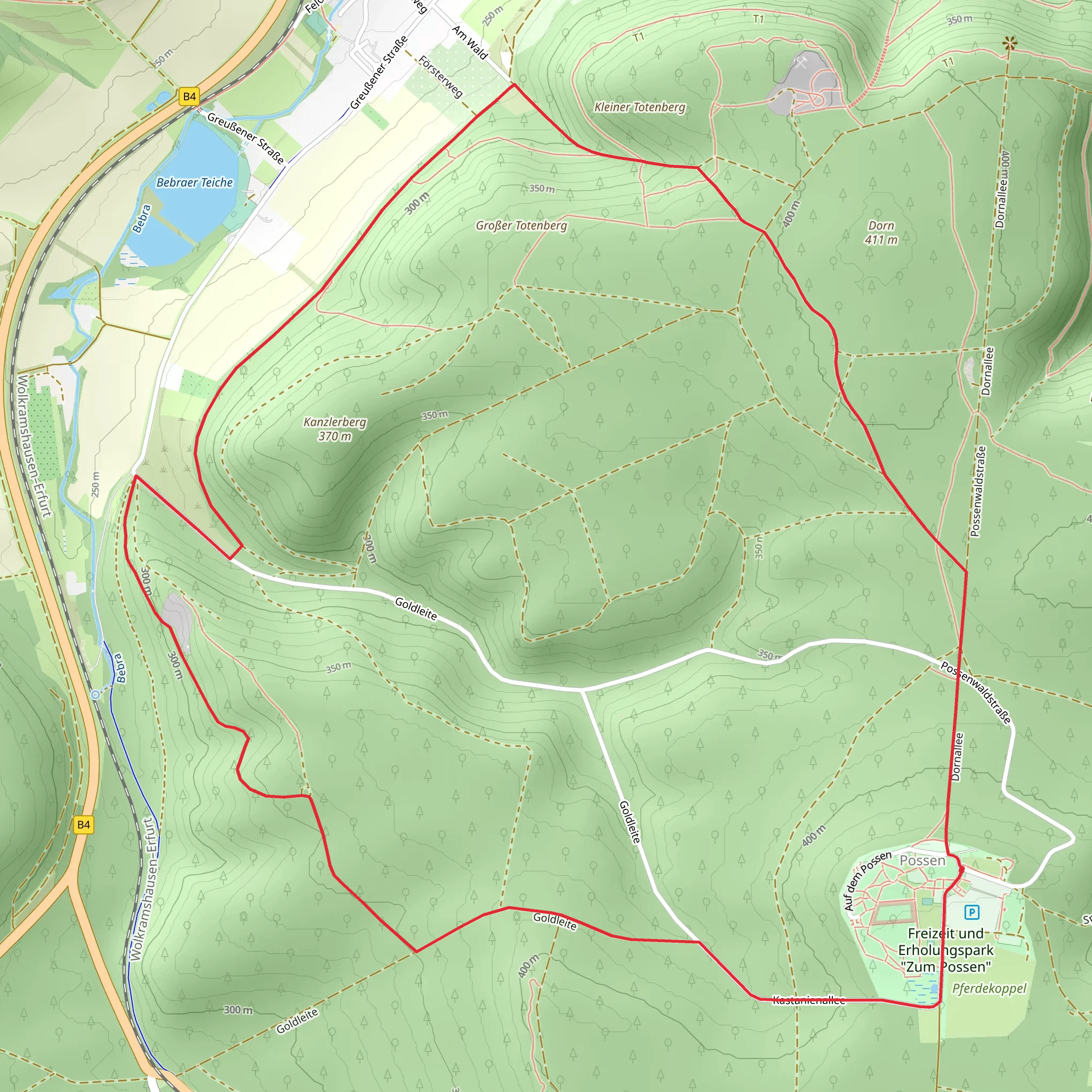 Possen Rundweg mobile static map