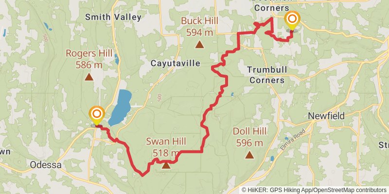 North Country Trail - New York stage 25 Map
